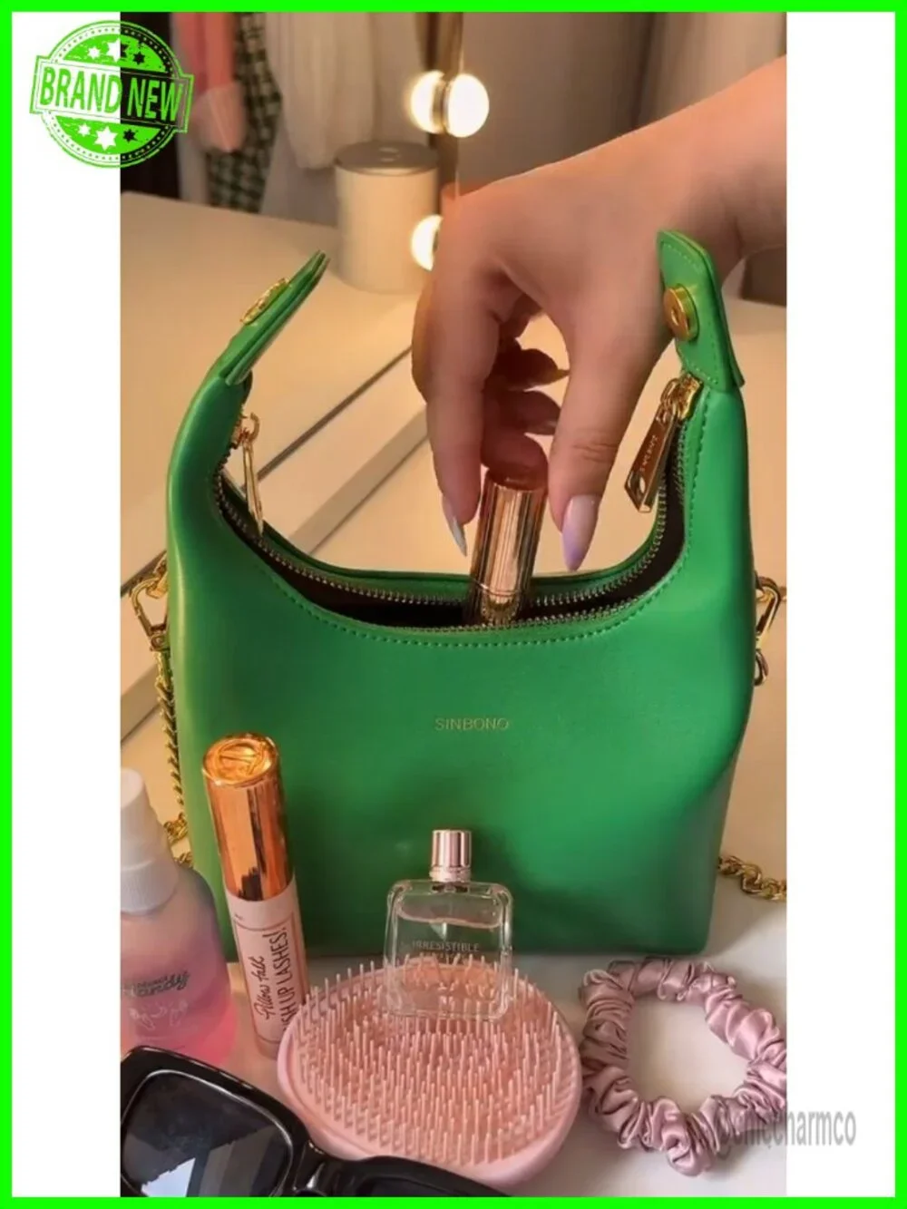 Soft Vegan Leather Shoulder Hobo Crossbody Bag, Mini Top Handle Purse